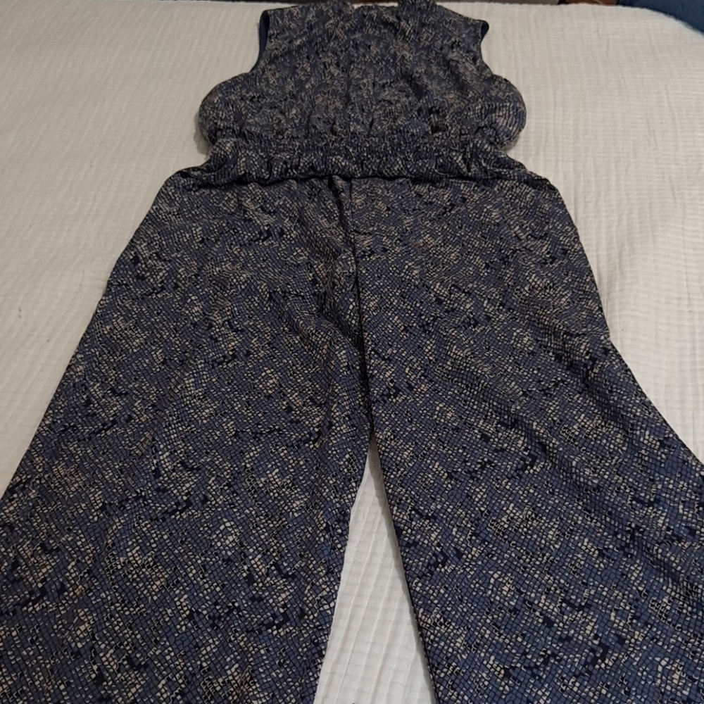 Large mock turtleneck jumpsuit